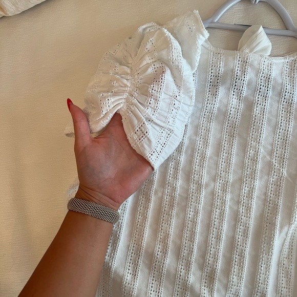 Free people  | open back 2 tie | puff shoulder - Picture 2 of 7